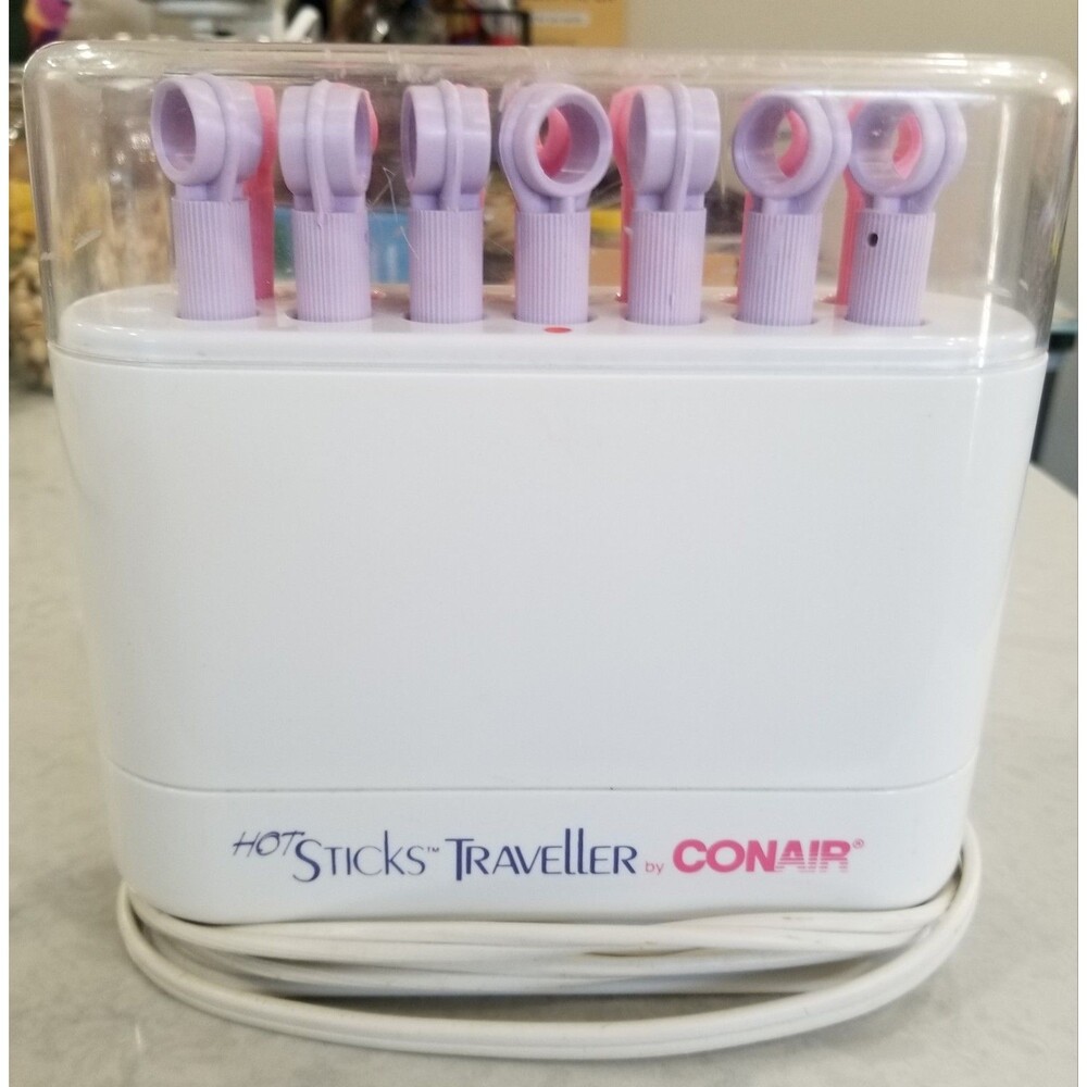 Conair Hot Sticks Traveller hairsetter set with 14 flexible rollers model hs18